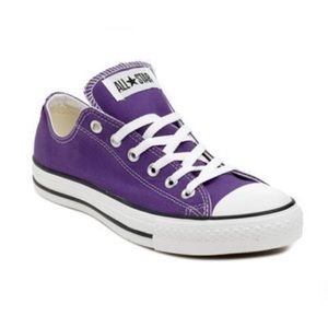 Converse Purple Low Tops